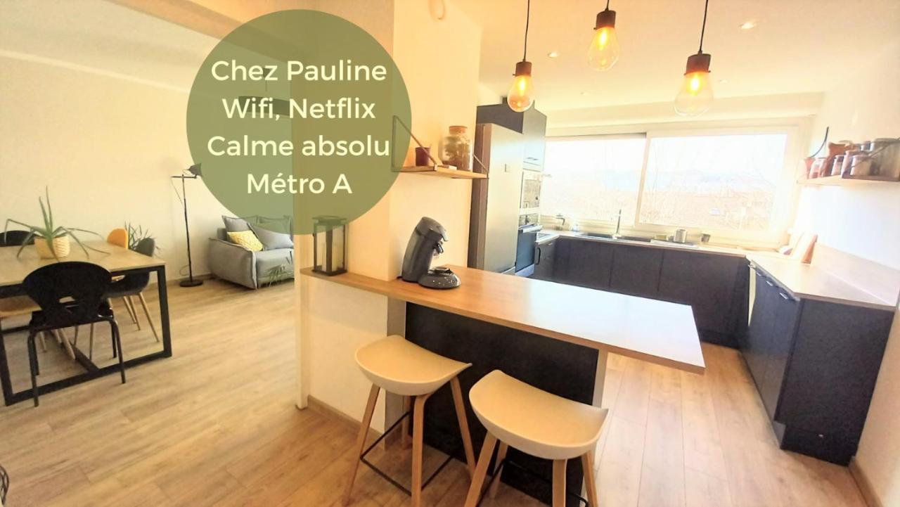 Magnifique Cocon - Metro A Republique - 2 Belles Chambres Avec Dressings - Wifi Gratuit - Netflix - Au Calme Absolu - Lumineux - Jardin Arbore Partage Dans La Residence Villeurbanne Buitenkant foto